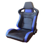 China PVC Adjustable Blue And Black Racing Seats / Sports Car Seat with single slider company
