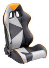 China Adjustable Style PU / PVC Leather Racing Seat / Sports Car Seat with single slider company