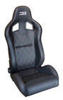 China Adjustable Black PVC/PU Racing Seat / Sports Racing Car Seat with single slider company