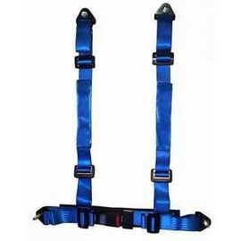 China Durable Blue Nylon Racing Safety Belts With Retractor , Four Point Seat Belt factory
