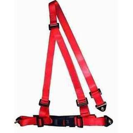 China Buckle Style Red Racing Safety Belts With Bolts / 3 Point Retractable Seat Belts factory