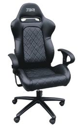China SGS  Adjustable Folding Racing Office Chair Gaming office chair PVC with arm rest factory