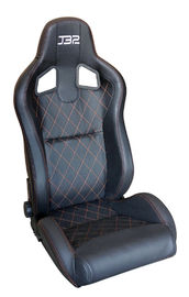 China Adjustable Black PVC/PU Racing Seat / Sports Racing Car Seat with single slider factory