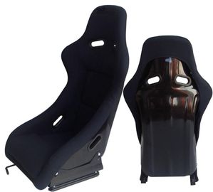 China Handmade Custom Black Racing Seats Easy Installation / Cars Bucket Seats factory