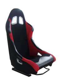 China Black And Red Racing Seats With Single Slider / Sports Bucket Seats factory