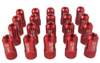 Red 40mm Aluminum Racing Wheel Lug Nuts With Key / Lock For Honda
