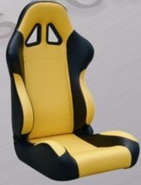 China Comfortable Black And Yellow Racing Seats , Custom Racing Seats For Cars factory