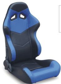 China Steel Frame Blue And Black Racing Seats , Custom Bucket Seats For Cars factory